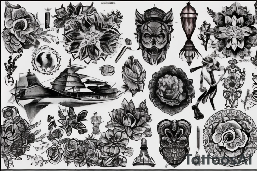 Дерево смерти , череп , чёрная, блэкворк ,графика , рванная tattoo idea