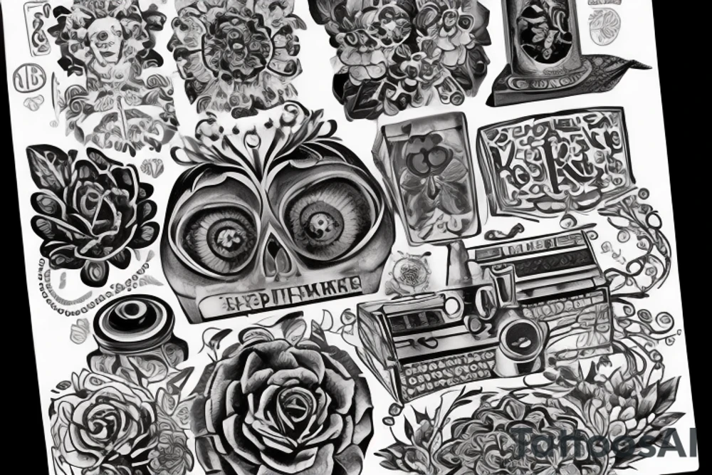 Дерево смерти , череп , чёрная, блэкворк ,графика , рванная tattoo idea