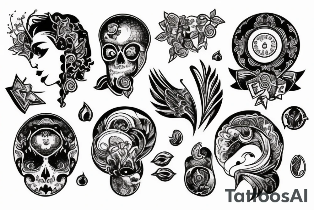 Блэкворк tattoo idea