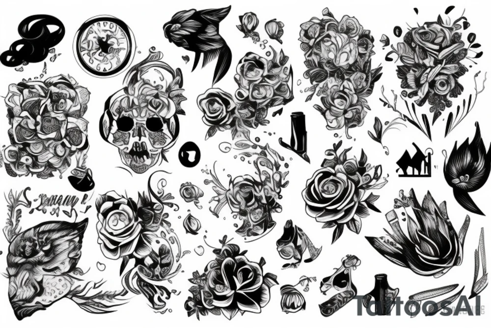 Блэкворк tattoo idea