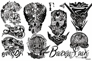 Black work tattoo idea