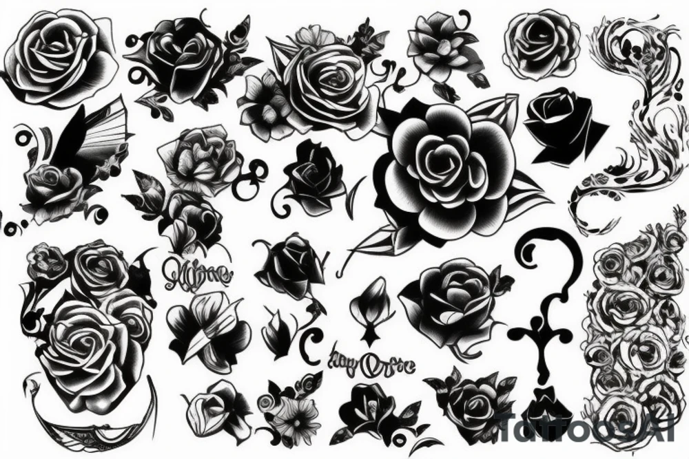 Black work tattoo idea