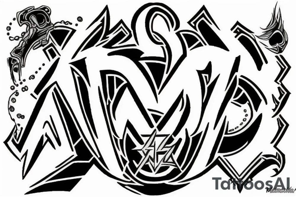 Metalica logo but spelt metallica tattoo idea