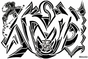 Metalica logo but spelt metallica tattoo idea