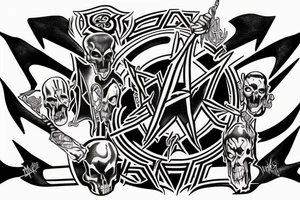 Metalica logo but spelt metallica tattoo idea