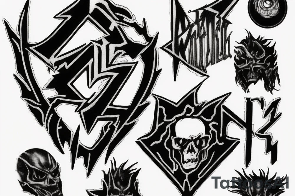 Metalica logo but spelt metallica tattoo idea