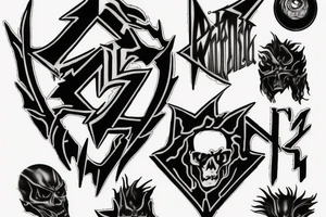 Metalica logo but spelt metallica tattoo idea