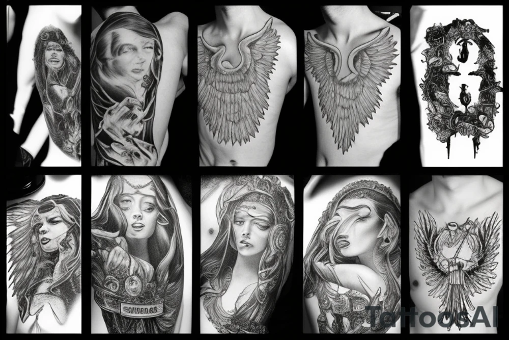 An angel of justice tattoo idea