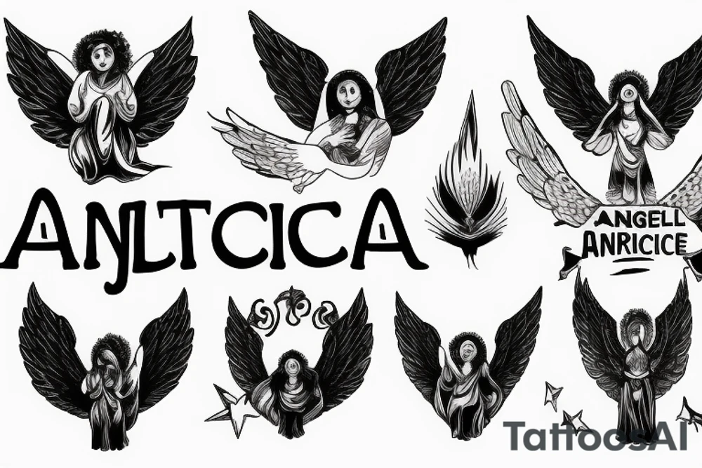 An angel of justice tattoo idea
