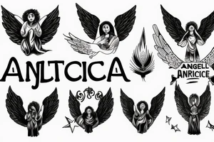 An angel of justice tattoo idea