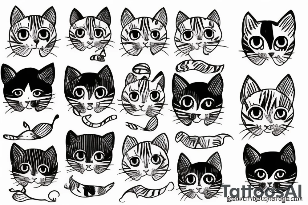 kitty tattoo idea