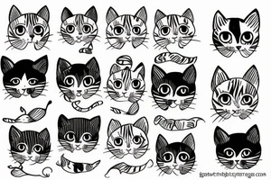 kitty tattoo idea