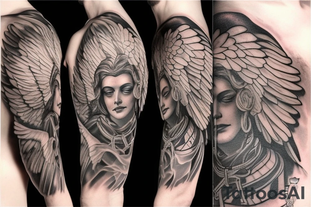 An angel of justice tattoo idea