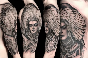 An angel of justice tattoo idea