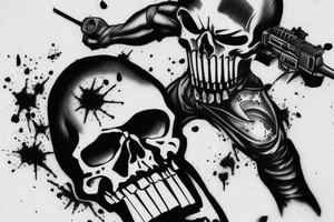 Dark punisher tattoo idea