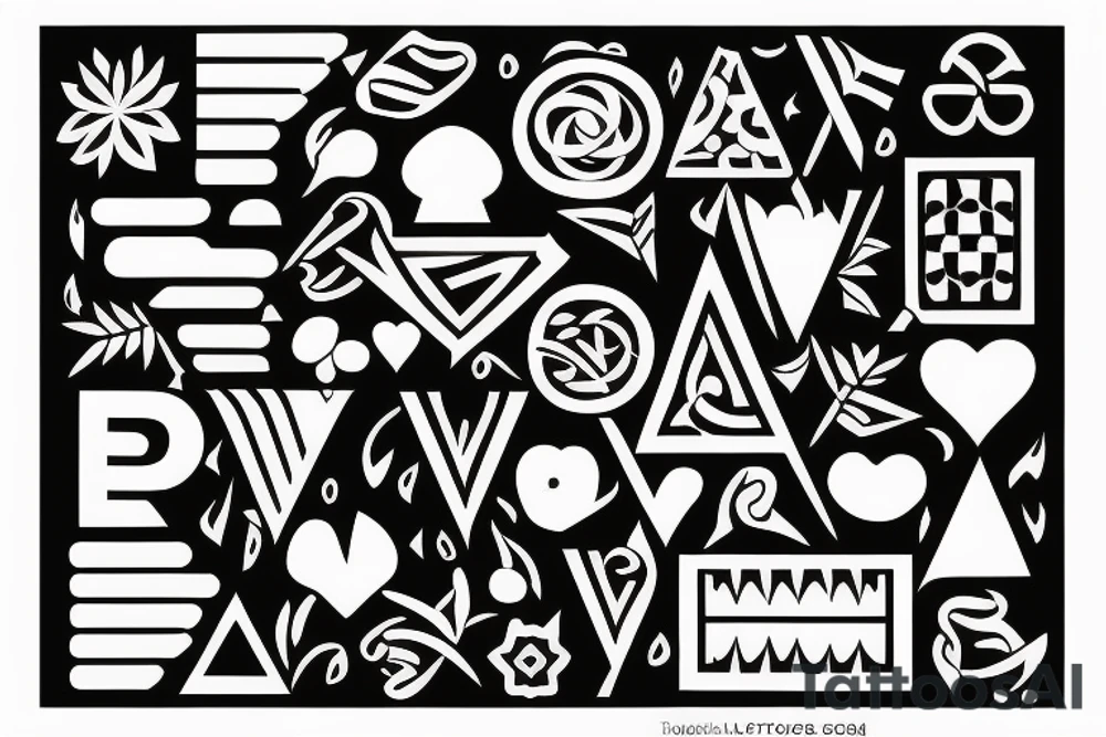 to contain the phrase A->B, about a love tattoo idea