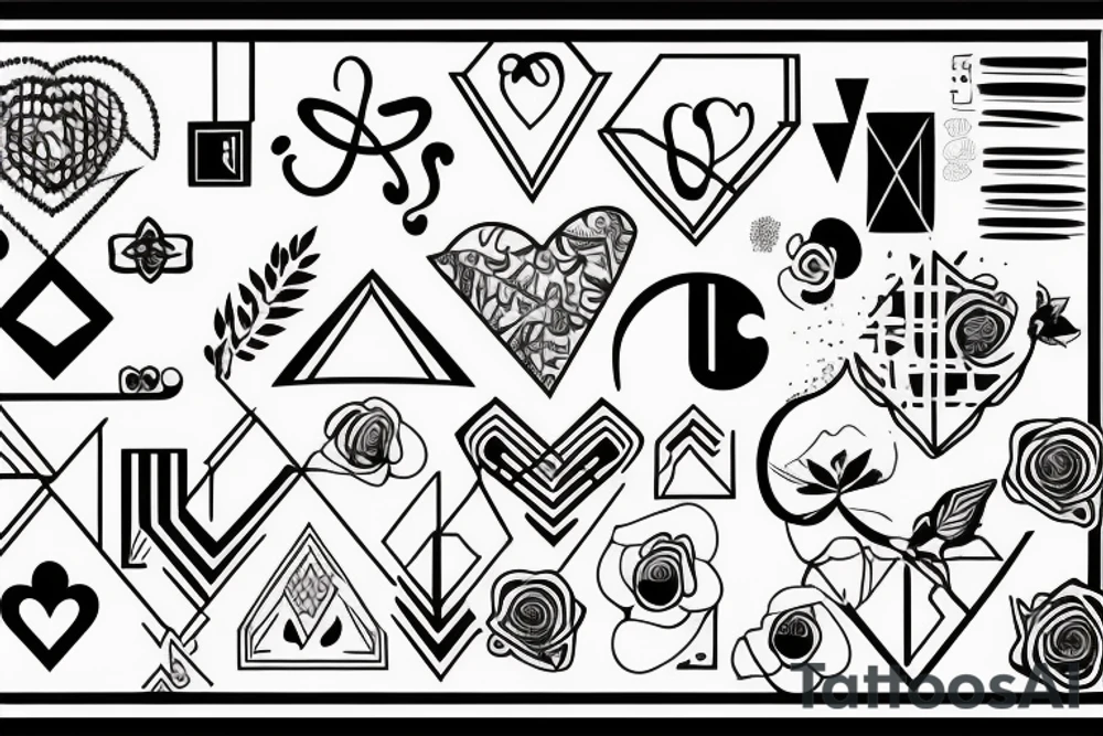 to contain the phrase A->B, about a love tattoo idea