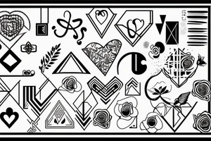 to contain the phrase A->B, about a love tattoo idea