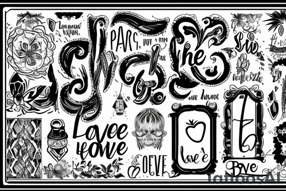 to contain the phrase A->B, about a love tattoo idea to contain the phrase A->B, about a love tattoo idea