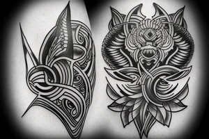 modern tattoo, that symbols libra, air, spirit, nature and spiritual tattoo idea