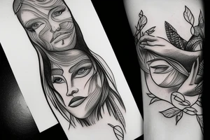tattoo depression lighting connection nature forearm man tattoo idea
