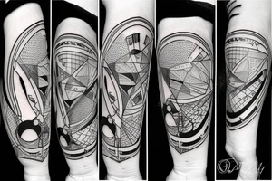 Airplane cigarettes wine phone calls tattoo idea