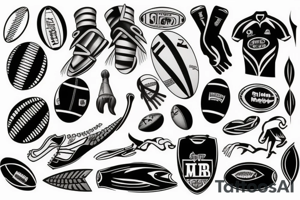 rugby tattoo idea