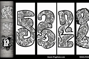 11:11 with the letters P and N tattoo idea