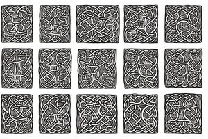 celtic snake pattern tattoo idea