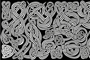 celtic snake pattern tattoo idea