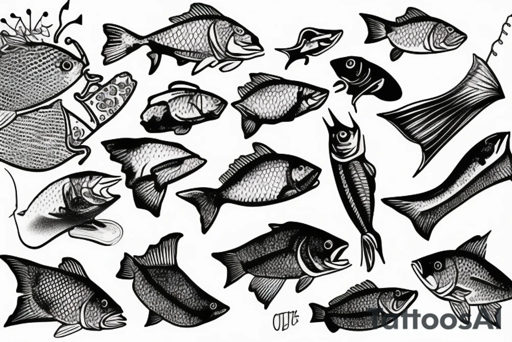 Florida fishing tattoo idea