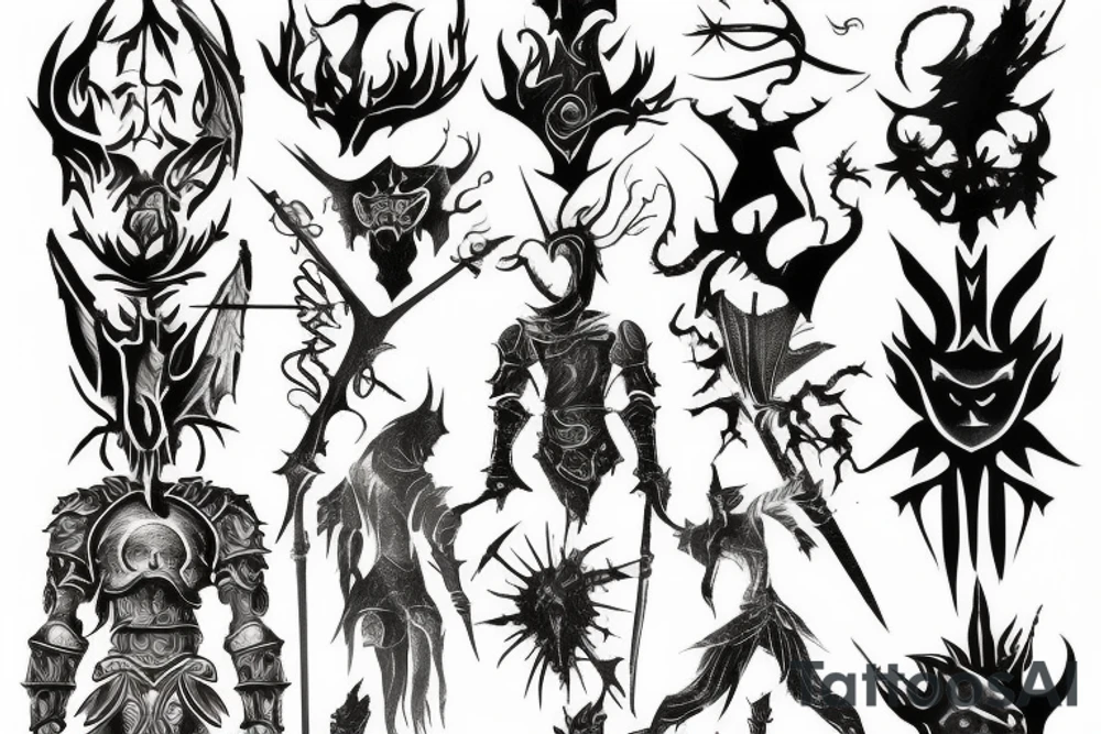 Symbolic tattoo from game dark souls tattoo idea
