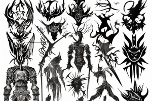 Symbolic tattoo from game dark souls tattoo idea