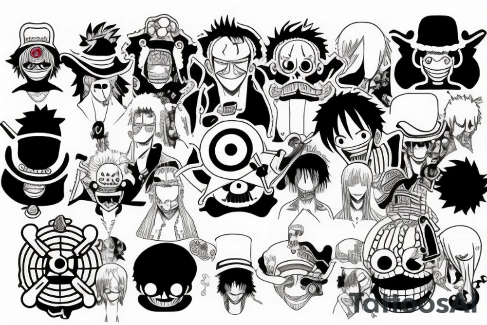 anime one piece tattoo idea
