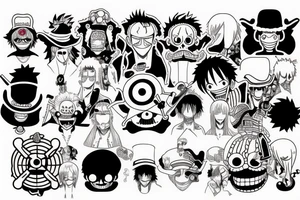 anime one piece tattoo idea