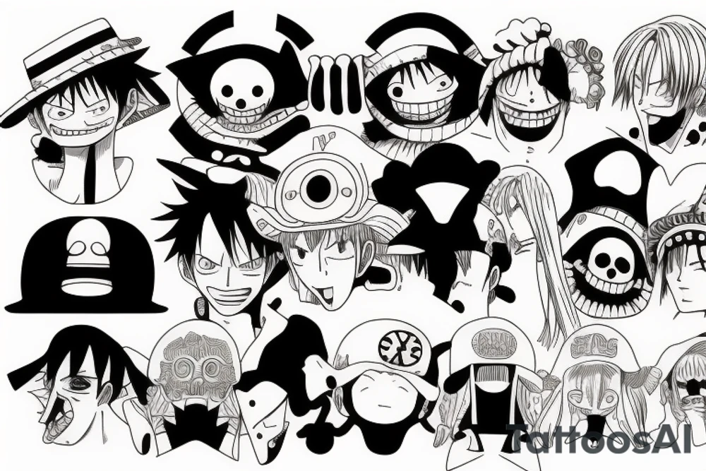 anime one piece tattoo idea