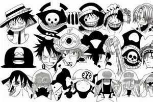 anime one piece tattoo idea