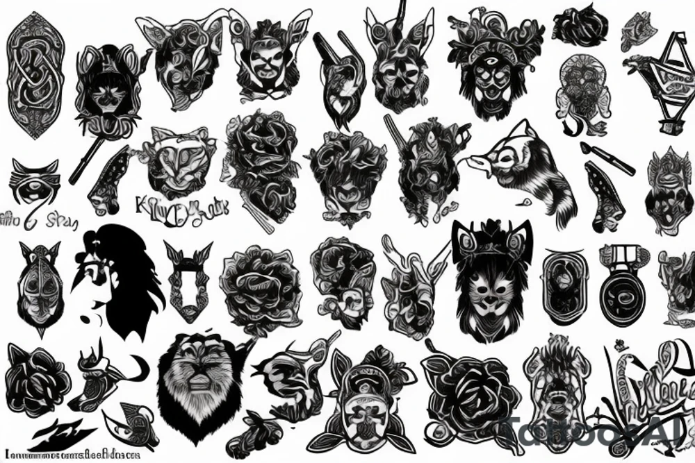 Kinglion tattoo idea