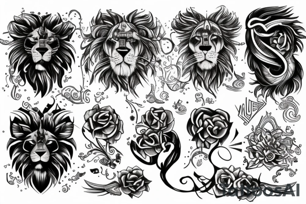 Kinglion tattoo idea