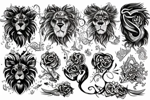 Kinglion tattoo idea