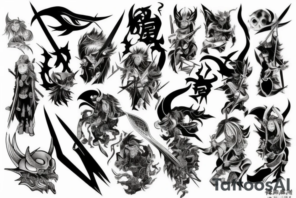 Demon slayer tattoo idea