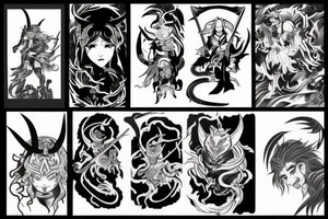 Demon slayer tattoo idea
