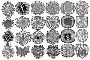 the flower of life under the skin tattoo idea