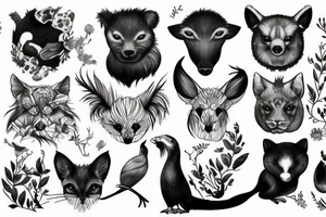 Nature animals tattoo idea