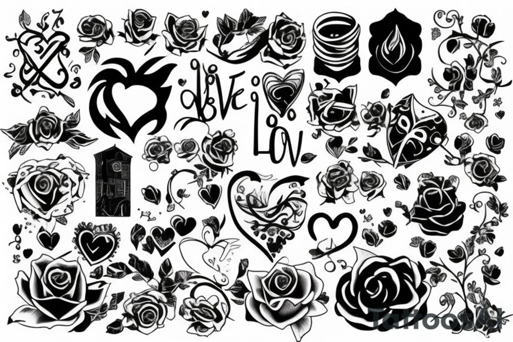 something related to love and house tattoo idea