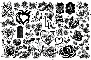 something related to love and house tattoo idea
