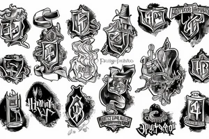 harry potter hogwarts express tattoo idea