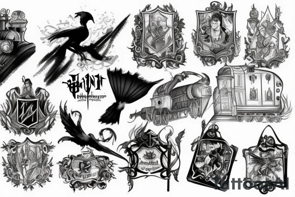 harry potter train tattoo idea