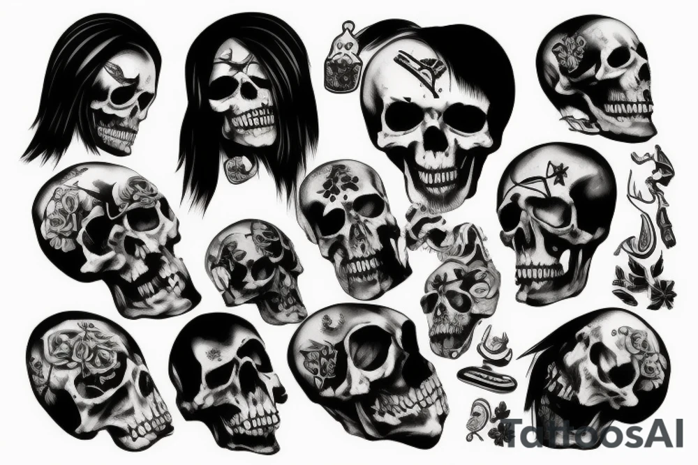 Death as a person overlooking tattoo idea