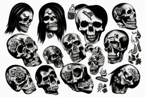 Death as a person overlooking tattoo idea